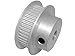 BandB Manufacturing 44MP025-6FA3 Timing Pulley, 44 Teeth, MXL Pitch for 0.25" Wide Belts, 1 Flange and Hub Serves as Second Flange, 0.25" Bore