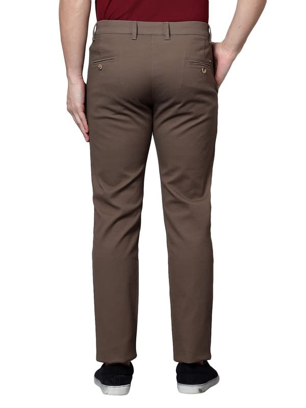 Image of Cantabil Black Solid Non Pleated Regular Fit Mid Rise Formal Trouser for Men | Formal Pants for Men | Formal Wear Regular Fit Trouser for Men (P MTRC00086)