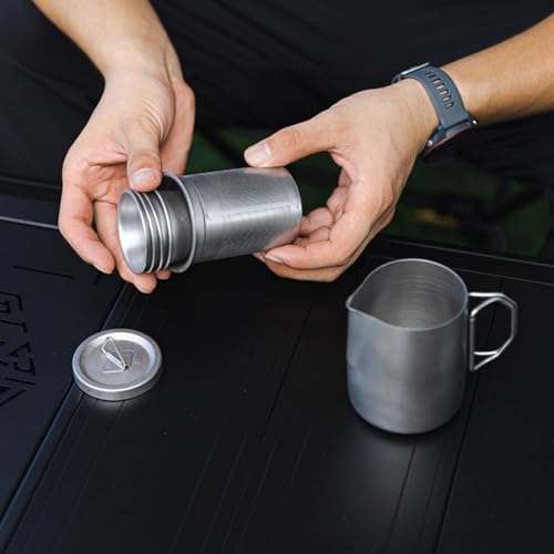 Tasses à thé de camping en acier inoxydable durables et légères - 6