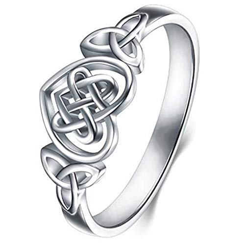 T-Jewelry 4-12 Stainless Steel Celtic Love Knot Statement Anniversary Promise Ring Wedding (11)