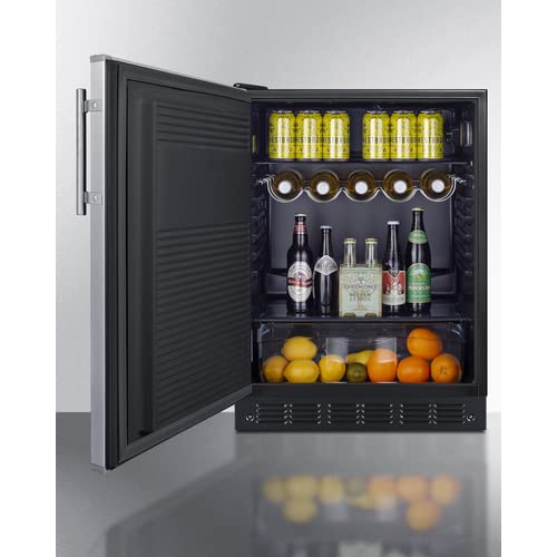 Summit 24 Inch Freestanding Refrigerator FF708BL7SSADALHD - View 2 | Fridge.com