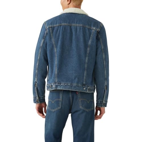 Levi's Men's Sherpa Trucker Jacket (Also Available in Big & Tall), (New) Dark Stonewash, Medium by Levi's - Image 2
