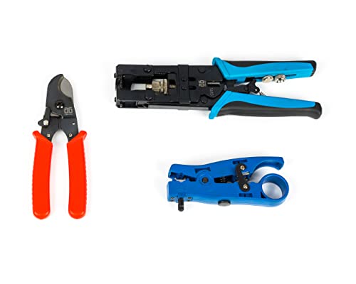 Compression Tool Kit - 5082R Tool, Stripper, Cutter And Connectors #TOP1