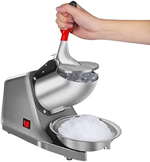 Reespring Shaved Ice Machine Ice Crusher Snow Cone Machine with Stainless Steel Blade Kitchen Electric for Shaved Ice and Snow Cone (300W 2000r/min)