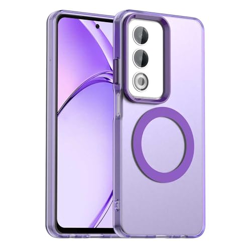 XIEYMYAS Magnetic Compatible with Oppo A80 5G Case, Full Camera Protection, Military Grade Drop Protection, Anti-Fingerprint, Translucent Matte Shockproof Phone Case for Oppo A80 5G (E)