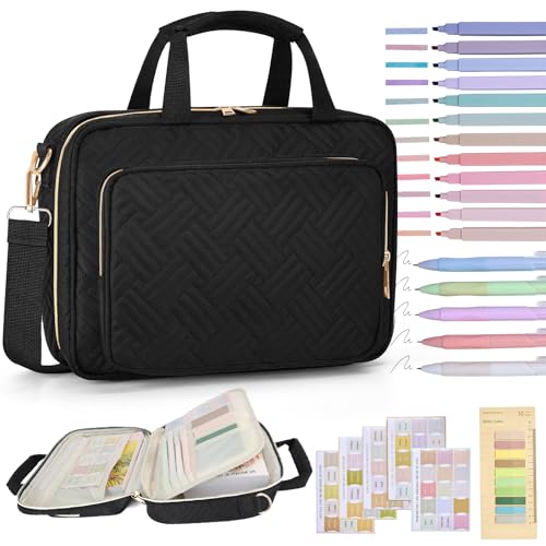 Cadeaux chrétiens pour femmes : pochette de Bible matelassée avec accessoires
