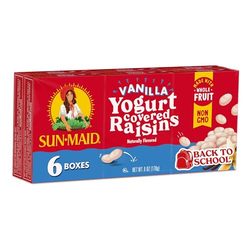 Sun-Maid Vanilla Yogurt Coated Raisins - (6 Pack) 1 oz