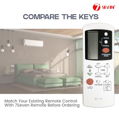 Image of 7SEVEN Compatible Voltas Ac Remote Original Model GZ-1002A-E3 GZ-1002B-E3 Suitable for Inverter Split and Window 1 1.5 2 Ton Air Conditioner