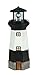Moonrays 95961 Solar Rotating LED Lighthouse Light,Black and Striped Lighthouse