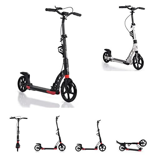 Byox Kinderroller Contrast klappbar, Handbremse, Seitenständer, Flaschenhalter, Farbe:rot Cover