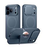 SURITCH for iPhone 17 Pro Max Case with Camera Control Cover, Camera Cover and Adjustable Kickstand...