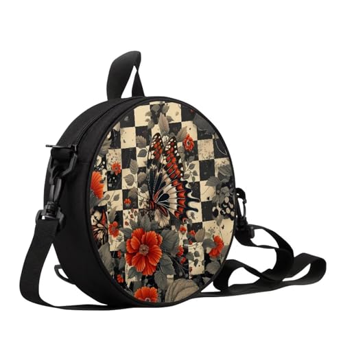 Image of Women Novelty Round Clock Shape Zippered Clock Purses for Women Tote Handbag Shoulder Bag, Gift for Mom Girlfriend