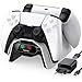 Produktbild Fachixy PS5 Controller Ladestation, PS5 Ladestation 2 Std Schnelllade mit EU-Netzteil für PlayStation 5 Ladegerät, PS5 Ladegerät Controller Zubehörsets für PlayStation 5 Wireless Controller, Weiß