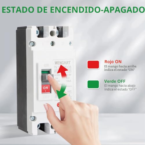 Evite averías en baterías con el disyuntor DC 2P 80A de caja moldeada 7