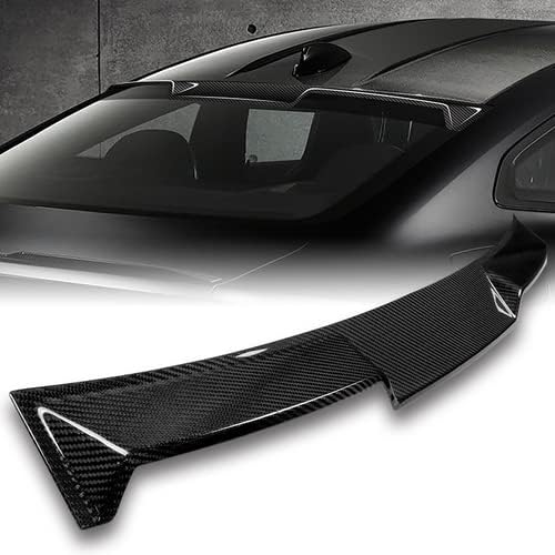 HK5 Alerón de techo de ventana trasera estilo V de fibra de carbono negro compatible con BMW G22 Serie 4 Coupé 2021-2023 y compatible con BMW G82 M4