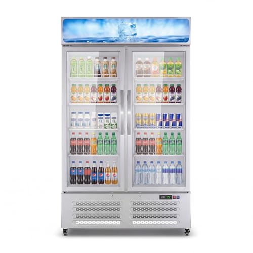 Commercial Refrigerator, 25.3 Cu Ft Commercial Merchandiser Refrigerator, Upright Beverage Display...