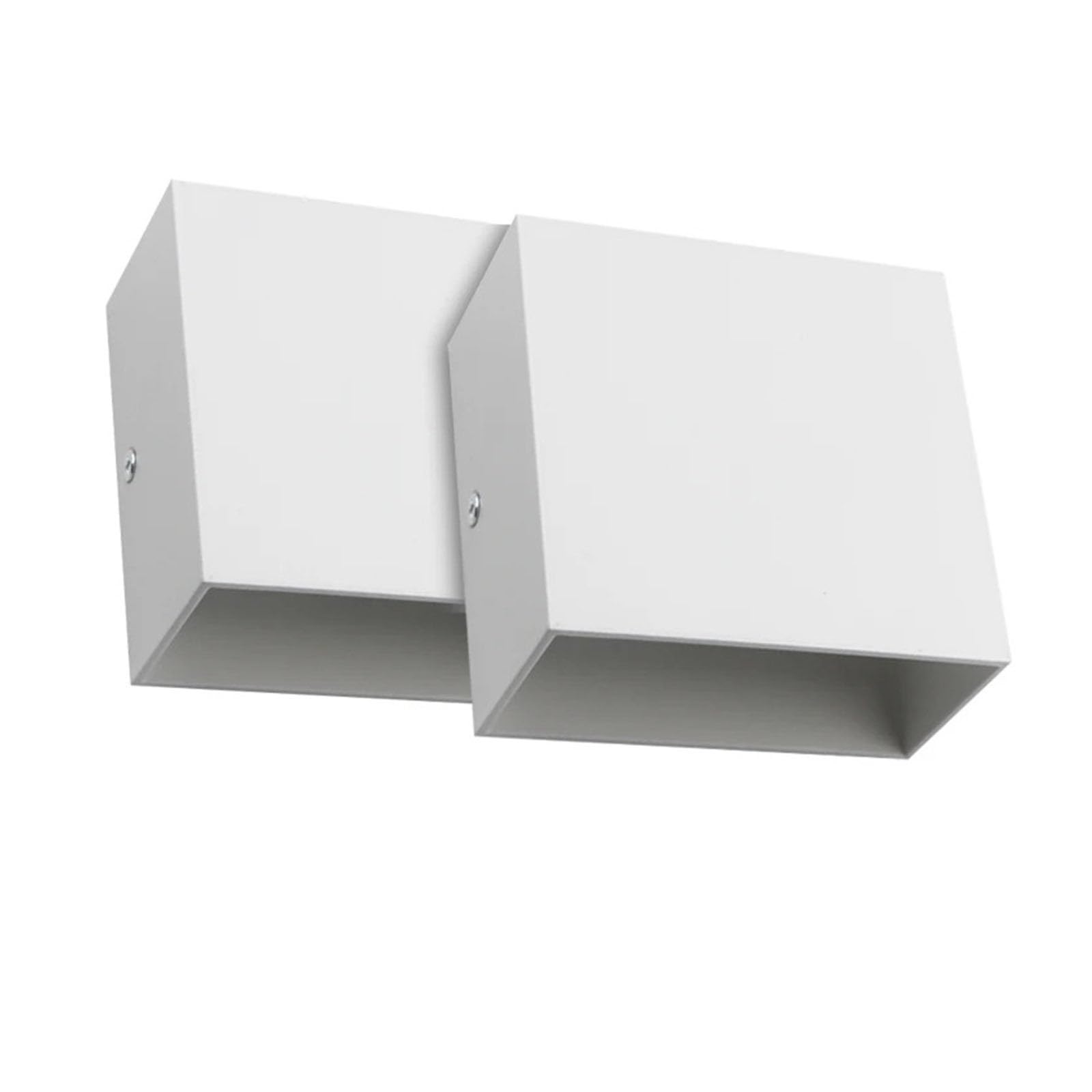 Apliques de pared LED modernos 6W pack de 2 luces blancas para decoración de interiores 8