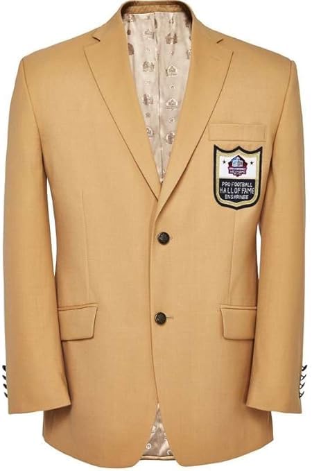 Mens Football Hall of Fame Gold Blazer Coat Product Details