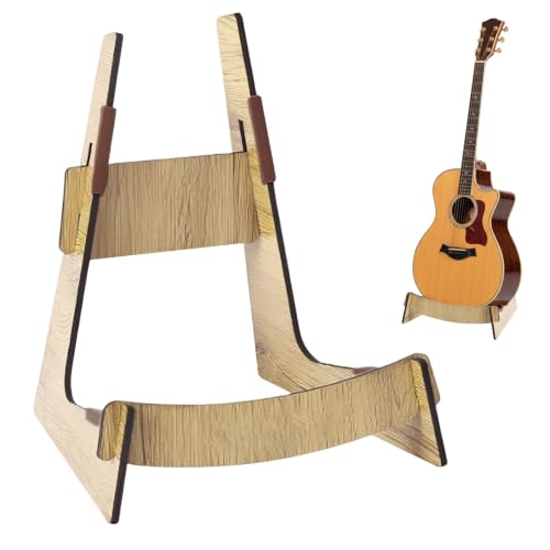 PacuM Support Guitare Sol en Bois Détachable Portable Universel 20*121*25CM