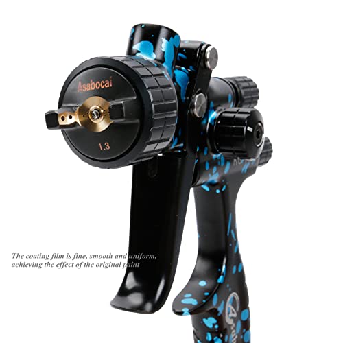 Image of Professional Automotive HVLP Spray Gun with 1.3mm Nozzle, 600cc Cup,Suitable for Car Primers, Clearcoats - Superior Paint Atomization
