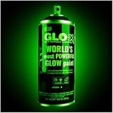 Green Glow in the Dark Spray Paint - Make Halloween Indoor and Outdoor Decorations Glow Neon Fluorescent in the Dark - Metal Plastic Fabric