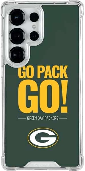 Skinit Clear Phone Case Compatible with Galaxy S25 Ultra - Officially Licensed NFL Green Bay Packers Team Motto Design
