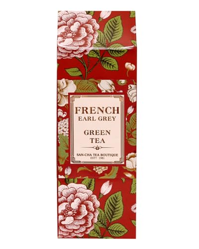 Image of Sancha Tea Boutique Divine Collection Gift Box Assortment - French Earl Grey, Cinnamon & Rose Mint Green Tea, 150gm Loose Leaf, Pack of 3
