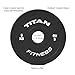 Titan Fitness 5 KG Pair Black Change Fractional Weight Plates, Rubber Coated Steel Bumper Plates, Fit Olympic Sized Barbells For Strength Training and Weightlifting