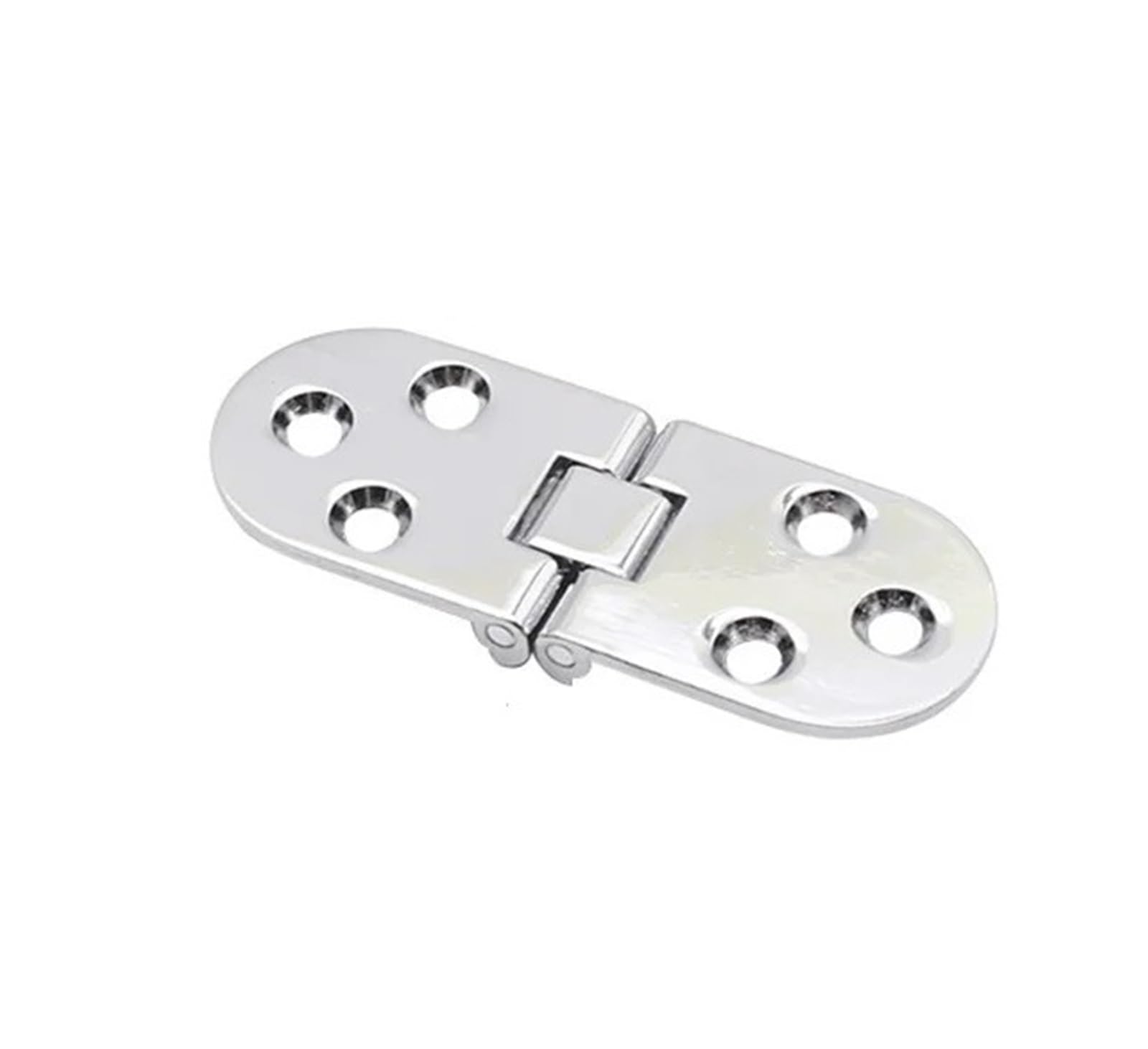 2pcs Furniture Fittings Folding Hinges Self Supporting Table Cabinet Door Hinge Flush Mounted for Kitchen for Folding Furniture(Silver)