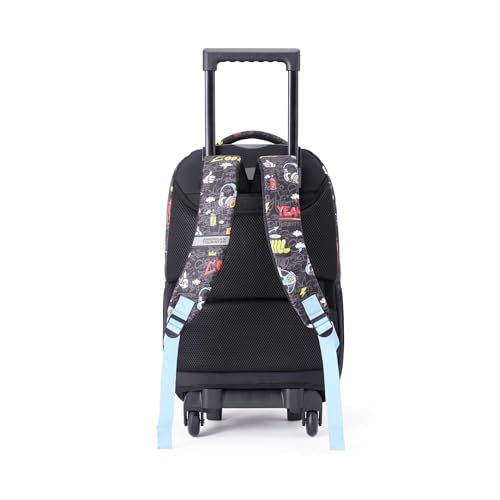 Image of American Tourister Drip | 32.57 Ltrs | 3 Compartments | Bottle Pocket | Ergonomic Padded Back Panel & Shoulder Straps | 360 Spinner Wheels | School Backpack for Boys & Girls | Gamer Black