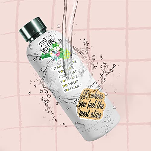 150Pcs Motivational Quote Stickers For Water Bottles Vinyl Affirmation Stickers For Teens, Students, Teachers, Adults, Women Laptop Stickers Aesthetic Inspirational Stickers For Journaling Scrapbook #TOP6