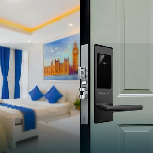 Image of XS1100 Smart RFID+BLE Door Lock - Keyless Entry for Homes, Apartments, Office, Hotels (Right, Black)