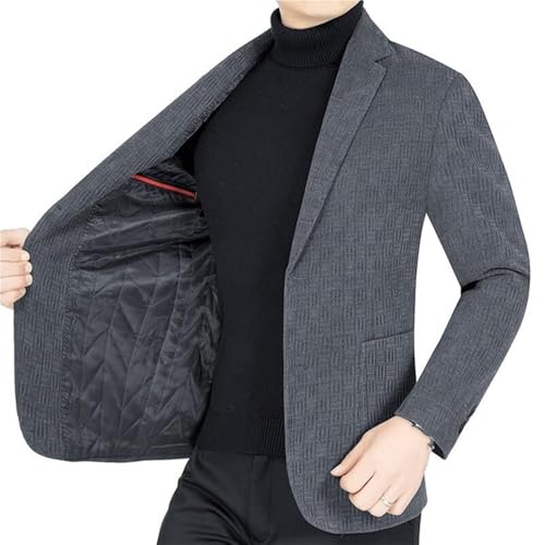Men's Korean Style Gray Dress Two Button Slim Fit Suit Jacket Trendy Versatile Casual Blazers Business Suit2