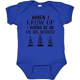 inktastic Future Oil Rig Worker Baby Bodysuit 6 Months Royal Blue 34685