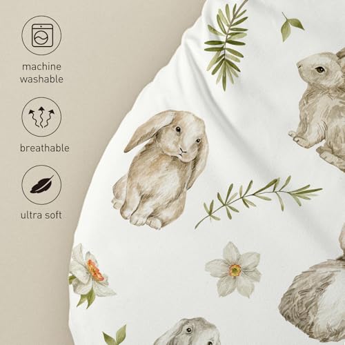 Image of Bassinet Sheets 4 Pack, Bassinet Sheets for Baby Boy and Girl, Bassinet Sheet Neutral, Fit for Rectangle, Round, Oval, Hourglass Mattress, Flexible for Different Bassinet Pad /Mattress 32 inchx16 inch