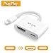 Produktbild HDMI-Adapter für iPhone iPad - MPIO 1080P Beleuchtung, Digitaler AV-Adapter, Sync-Screen-HDMI-Anschluss für iPad Pro, Air, Mini, iPhone XS/XR/X/8/7/6, iPod zu HD TV, Monitor, Projektor (IOS 8-12)