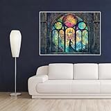 5D DIY Kit de Pintura Diamante, Dibujos Animados Casa Bricolaje Diamond Art Painting Kit Completo, Diamond Painting por Números para Adultos, Diamante Bordado Punto de Cruz Decora Hogar 30x50cm D771