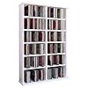 VCM Ronul, 50445, rek, kast, dvd, cd-rek, mediakast, opslag, houten rek, staand rek, wit