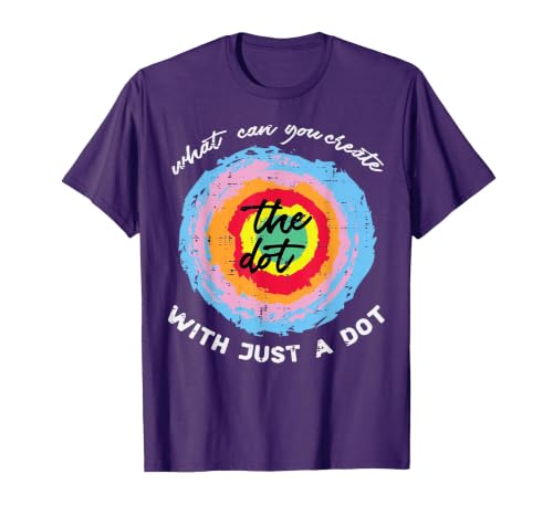 What You Can Create with A Dot Happy Day Men Women Kids T-Shirt, Men, Purple, XX-Large