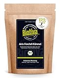 Biotiva Anis-Fenchel-Kümmel Tee Bio 200g - Kräutertee-Mischung - Pimpinella anisum, Cuminum Cyminum & Foeniculum vulgare - Top Qualität - kontrolliert in Deutschland (DE-ÖKO-005)