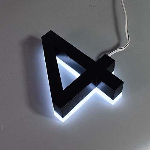 Door Plate Sign House-Numbers Name-Plates Apartment Lettre Address Metal - (Size: 200mm 7in; Color: 0) (2 250mm 10in)