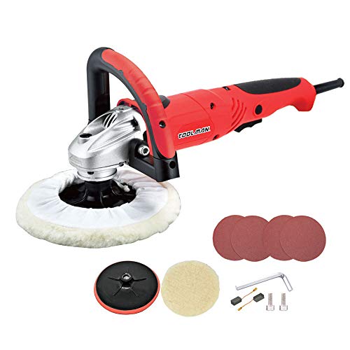 Toolman 7'' 7.5A Compact Polishing Buffer Waxer Sander 6 variable speed Machine W/