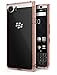 Ringke Fusion Compatible with BlackBerry KEYone Case Crystal Clear PC Back TPU Bumper Drop Protection, Shock Absorption Technology Raised Bezels Protective Cover - Rose Gold Crystal