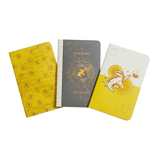 Harry Potter: Hufflepuff Constellation Sewn Pocket Notebook Collection: Set of 3