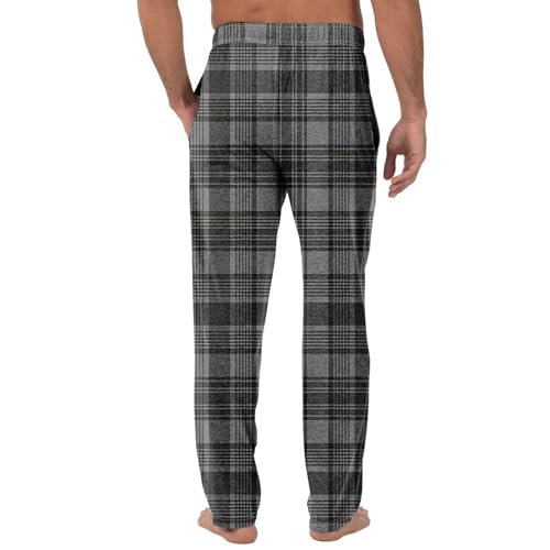 ComfortSoft Mens Plaid Sleep Drawstring Pants