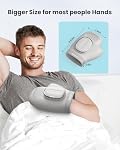 COMFIER 2026 Cadeau pour les hommes,Femmes,Massage à main sans cordless,Masseur à main électrique plus grand avec chaleur et compression,Gris, Massage au doigt,Dons pour les femmes,Hommes