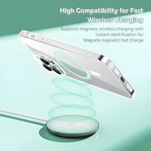 Image of Back Cover Case for iPhone Offers Mag-Safe Compatibility | Crystal-Clear Design | Camera Protection | Durable PC & TPU Construction (Transparent, iPhone 15 Pro)