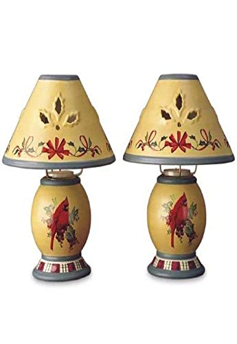 Lenox Winter Greetings Everyday Tea Light Lamps, Set of 2