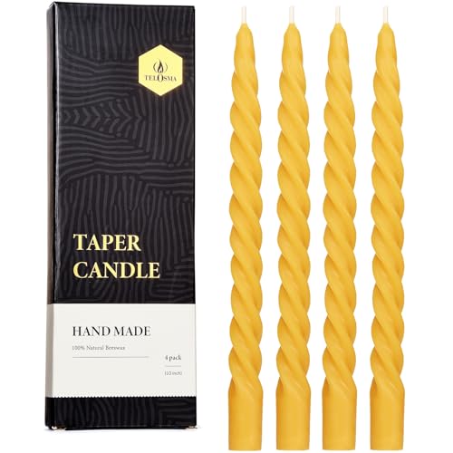 Bougies en cire d'abeille sans gouttes pour un dîner sans taches de cire