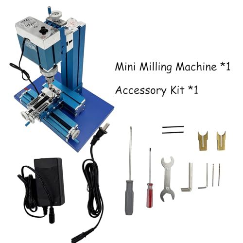INTBUYING 100V-240V Mini Milling Machine The Buddhist Bead Cutting Tool 60W Wood Milling Lathe Machine DIY Miller - Thumbnail 3